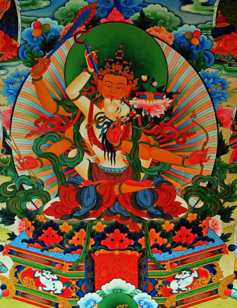 Manjushri el bodhisattva de la sabiduría. 