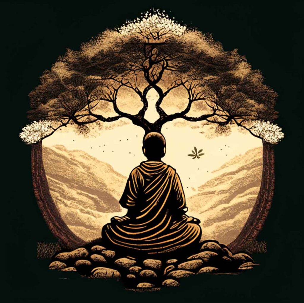 El árbol Bodhi es el árbol sagrado en el que Buda alcanzó la iluminación.