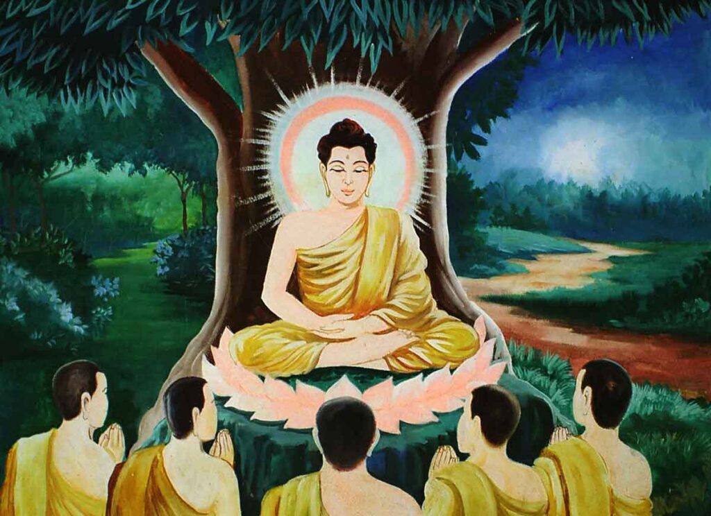 Los pilares fundamentales del budismo son el Buda, el Dharma y la Sangha.