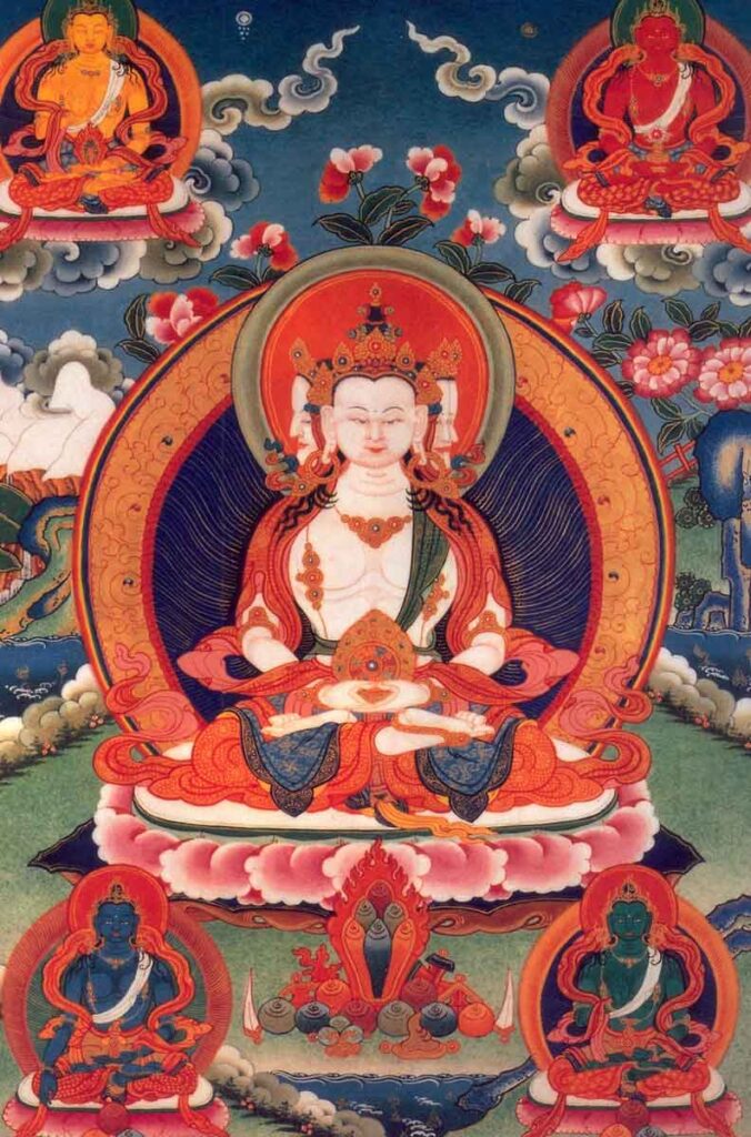 Los cinco Budas de la meditación. 