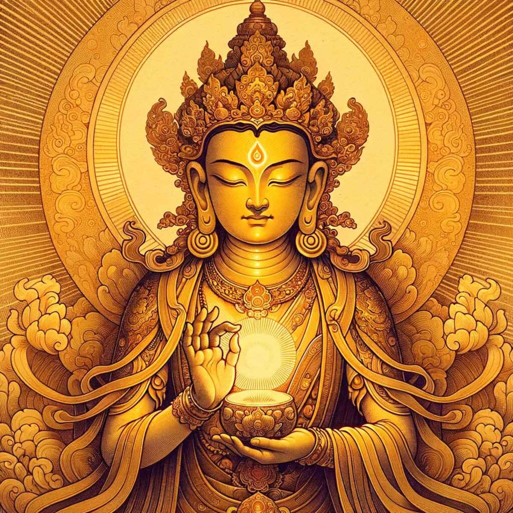 Ratnasambhava es el Buda de la abundancia.
